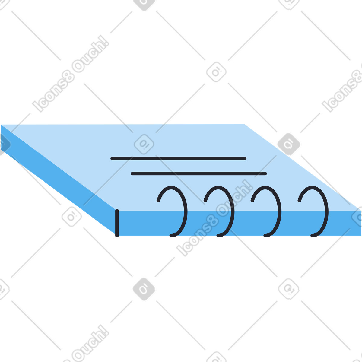 Boba スタイルの ノート のイラストをPNG、SVG形式でダウンロード