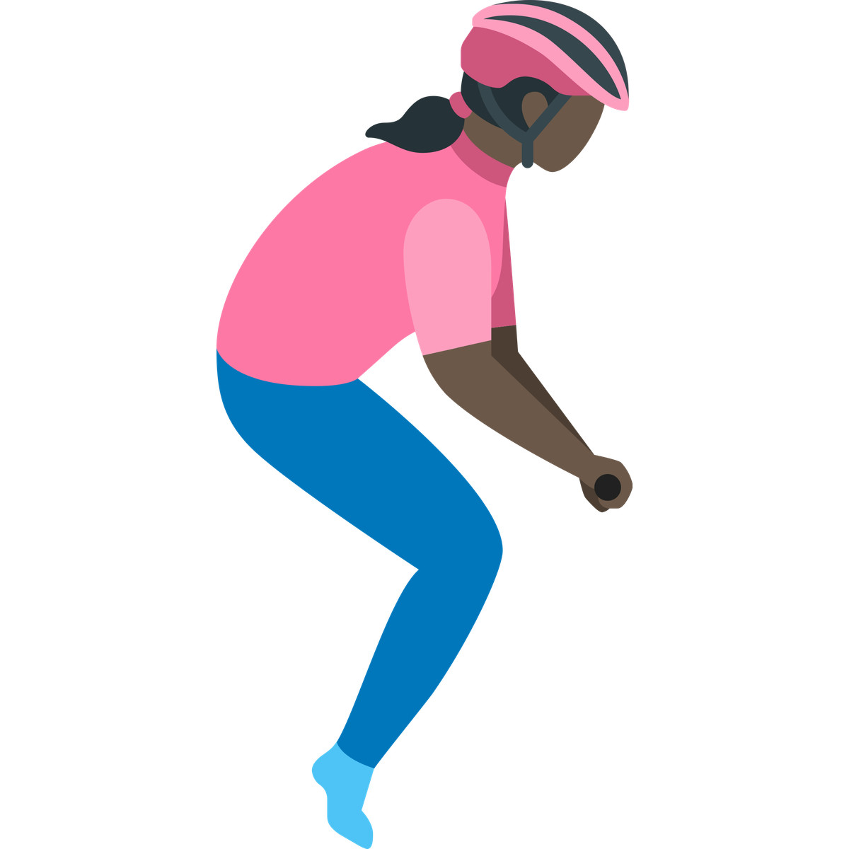 下载 Fogg 风格的 Woman cyclist 插画，支持 PNG、SVG 格式