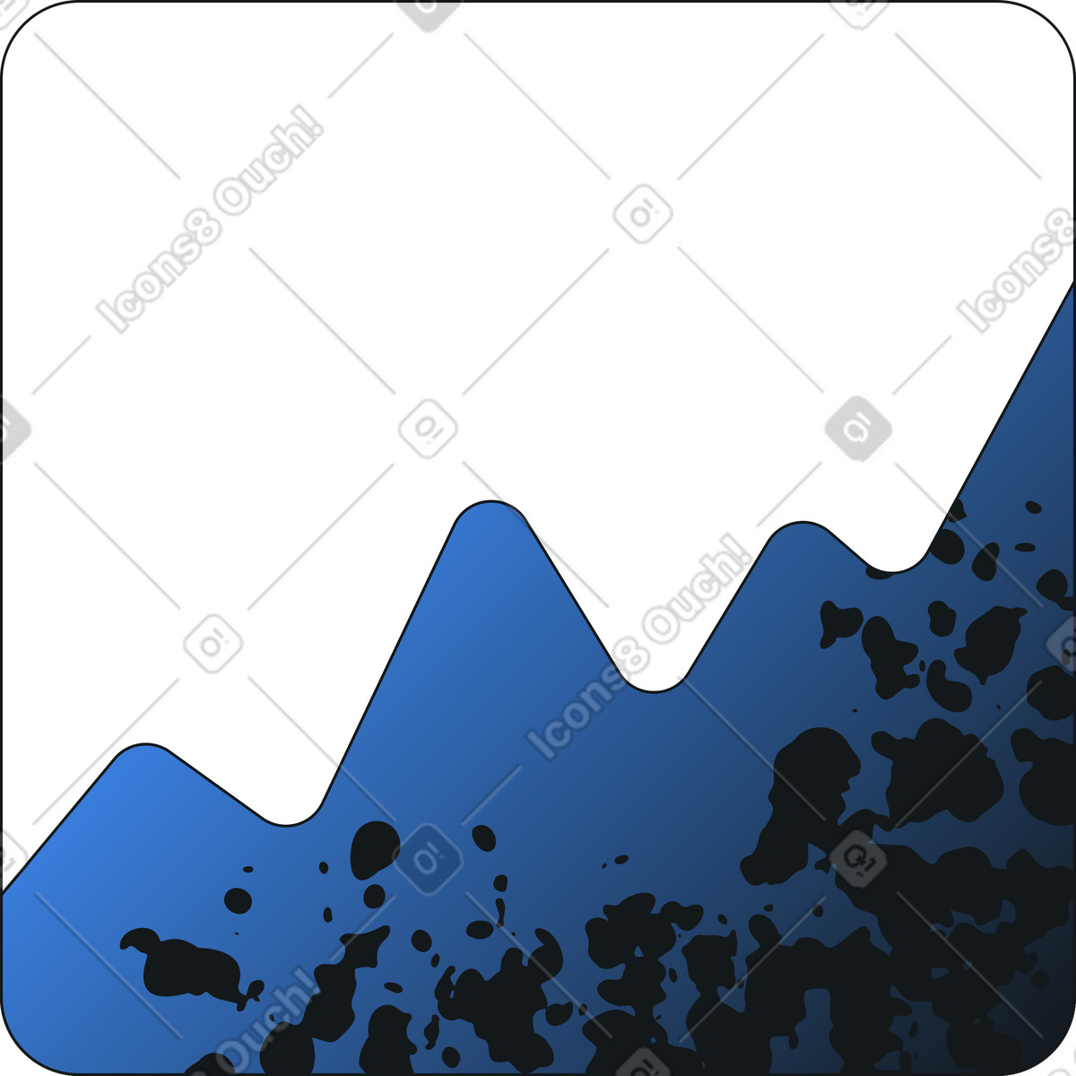 Graph mit textur illustration in PNG, SVG