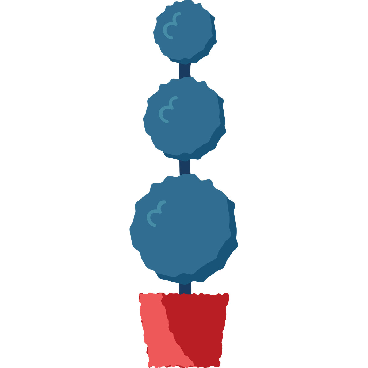 Ornamental plant illustrazione in stile Cherry scarica in PNG, SVG