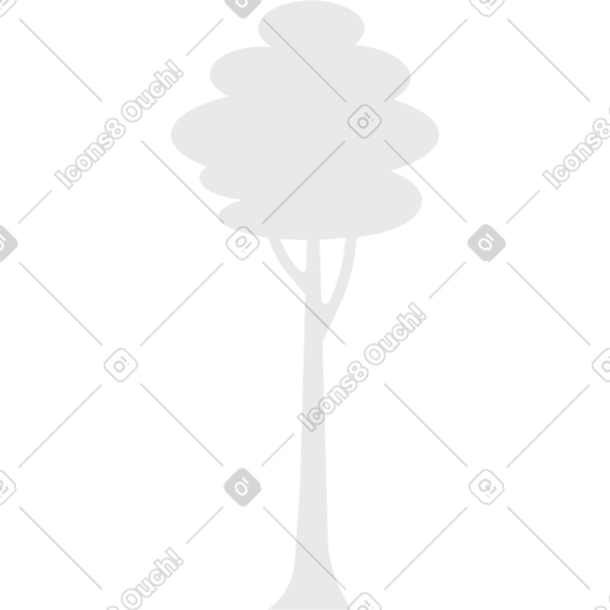Ilustração de Árvore em no estilo Urban para baixar em PNG, SVG