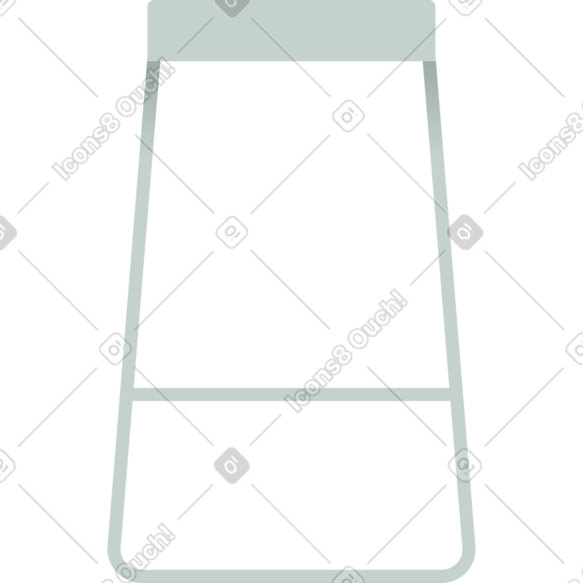 Chair illustration in Office style download in PNG, SVG