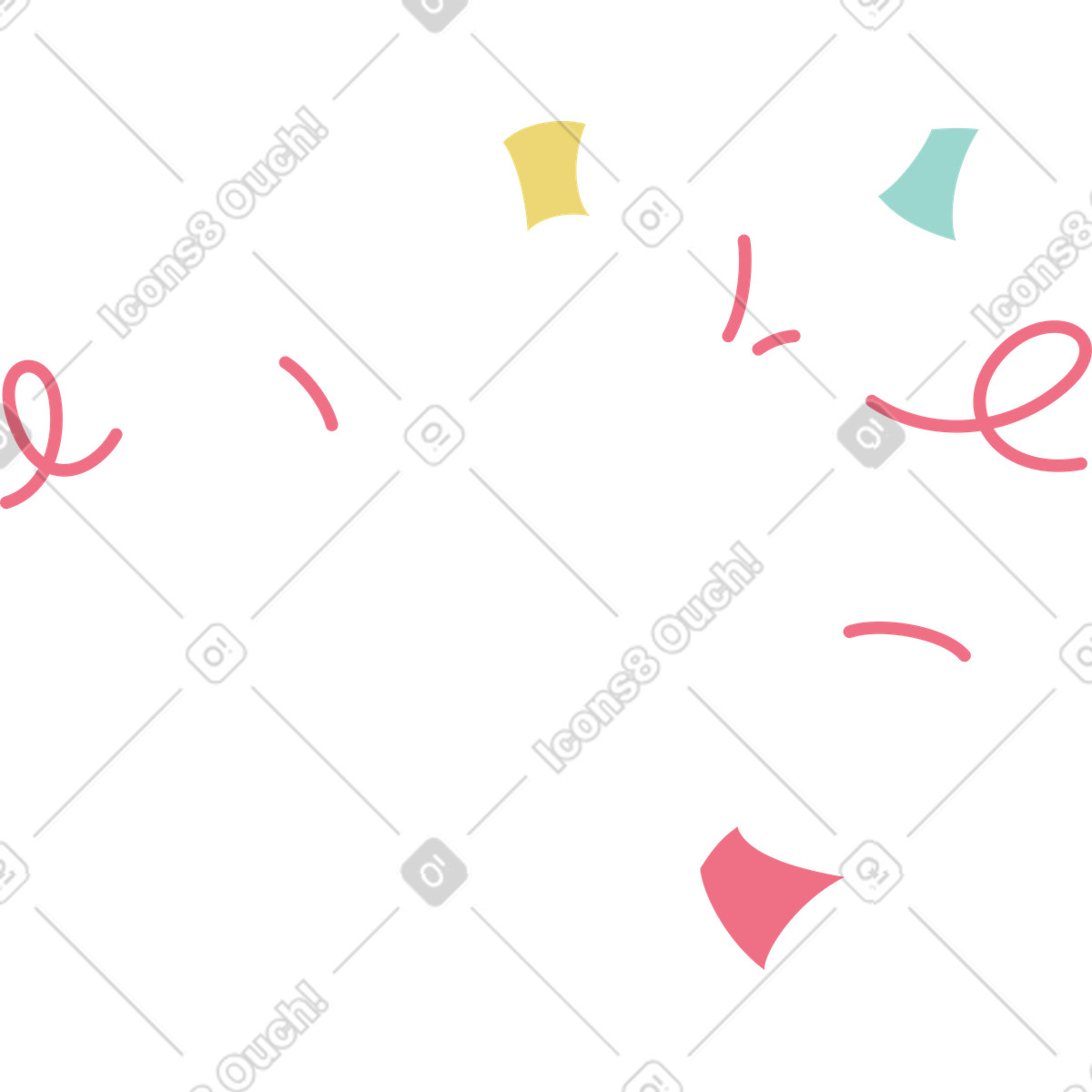 Confetti illustration colorful clipart graphics available for download in GIF and PNG
