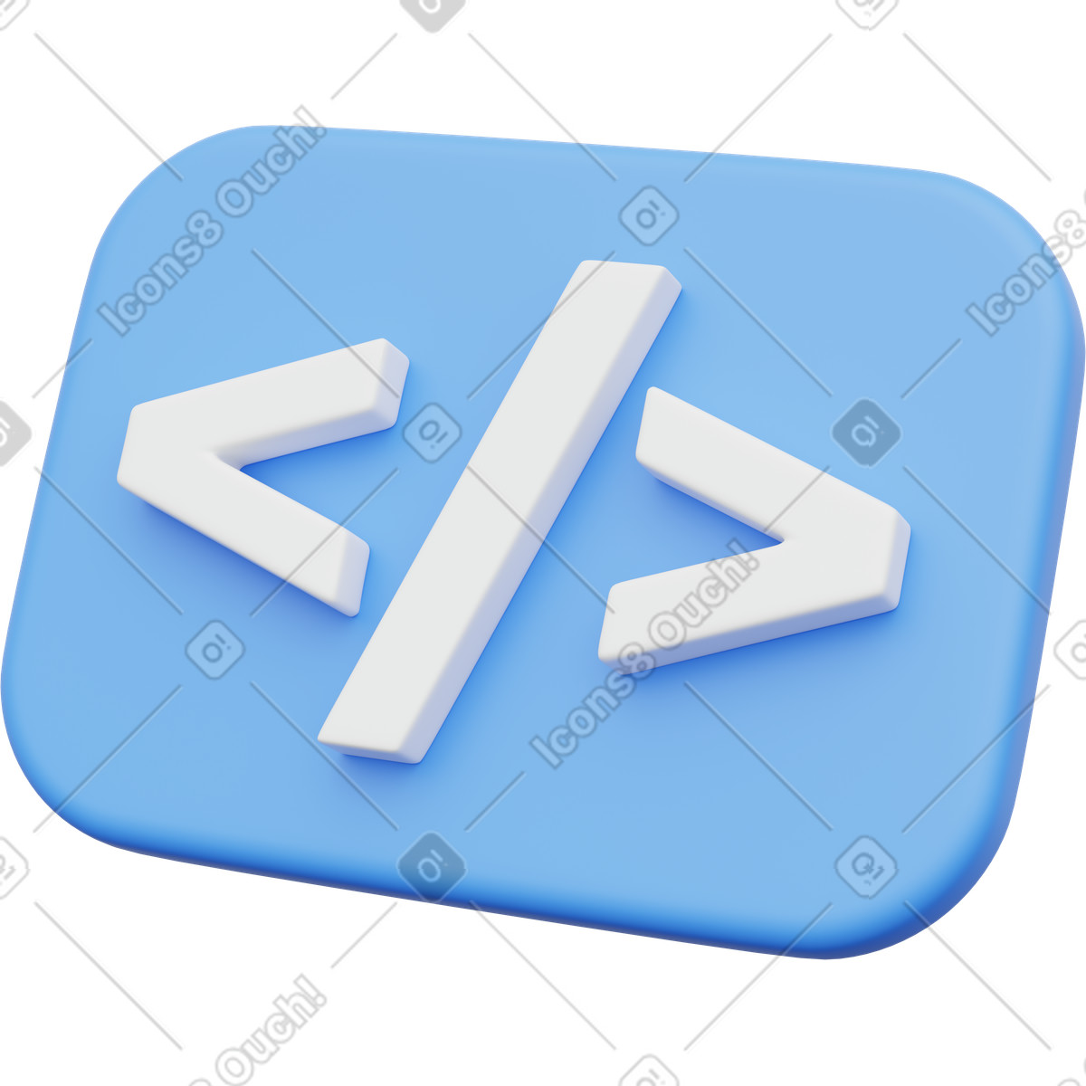 Blue programming, code syntax, angle brackets illustration in PNG, SVG