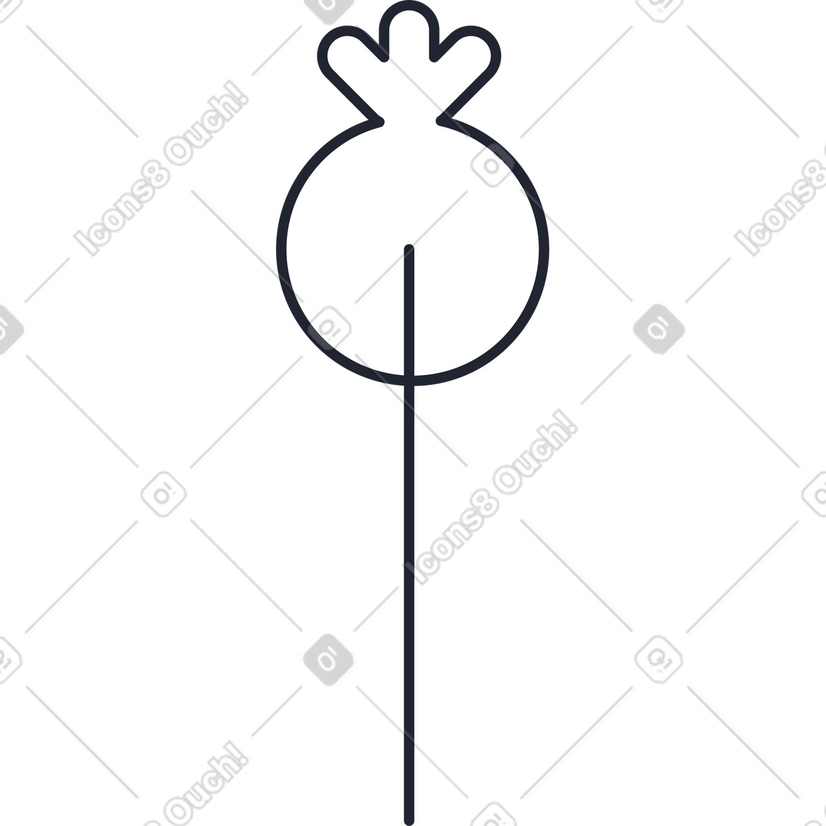 Ilustração de Árvore em no estilo Pablita para baixar em PNG, SVG