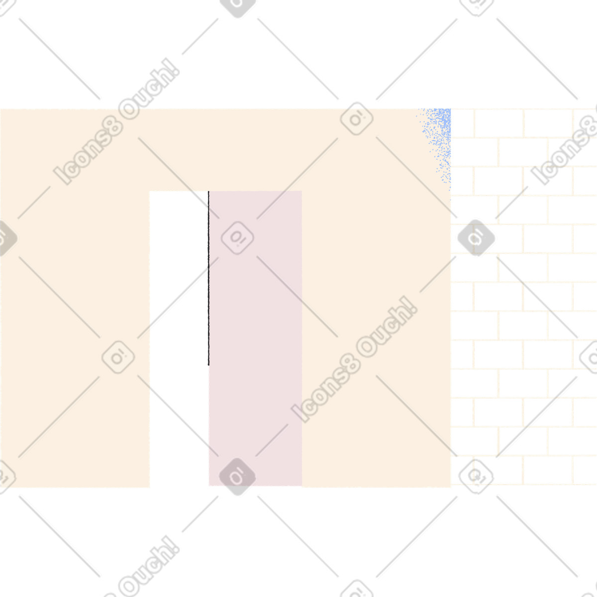 Ilustração de Entrada em no estilo Pablo para baixar em PNG, SVG