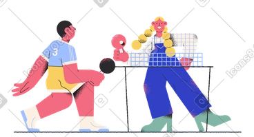 Playing ping-pong PNG, SVG