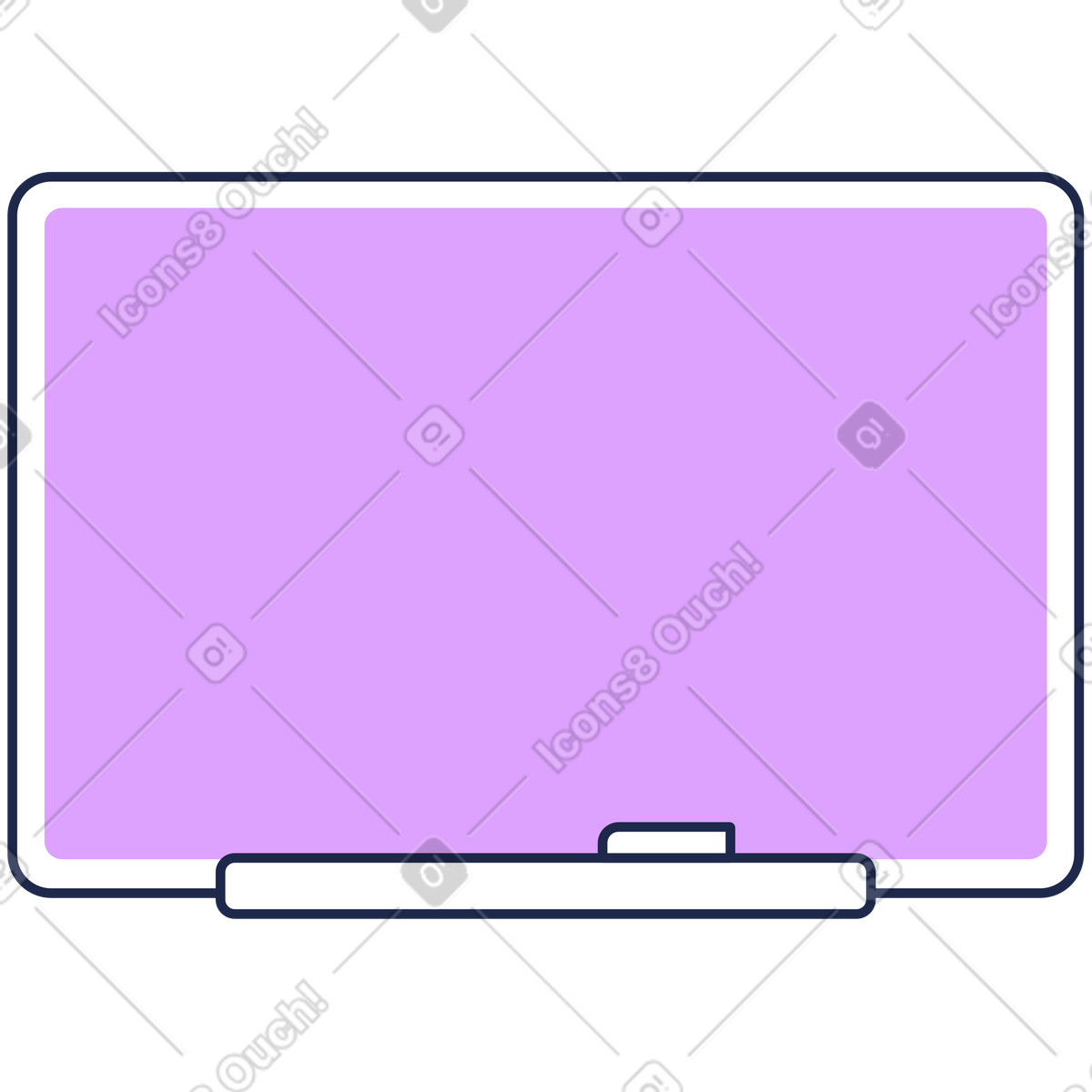Illustration Tableau d'école dans le style Outline à télécharger aux formats PNG, SVG