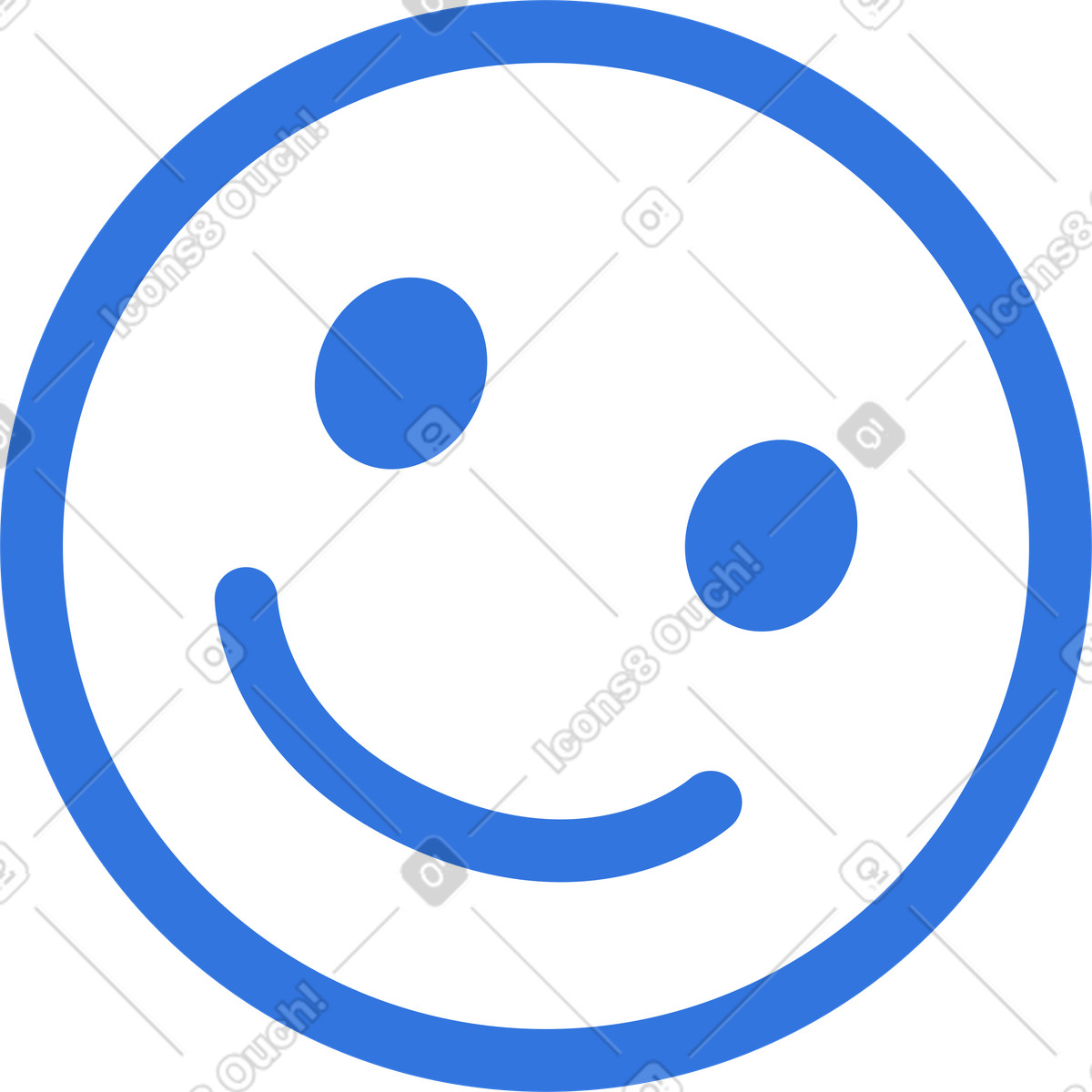 Smile illustration in Sky style download in PNG, SVG