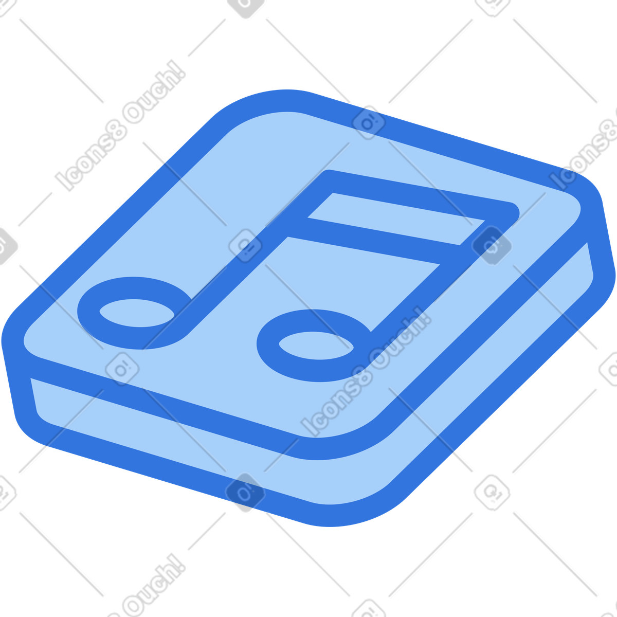 下载 Sky 风格的 音乐文件图标 插画，支持 PNG、SVG 格式