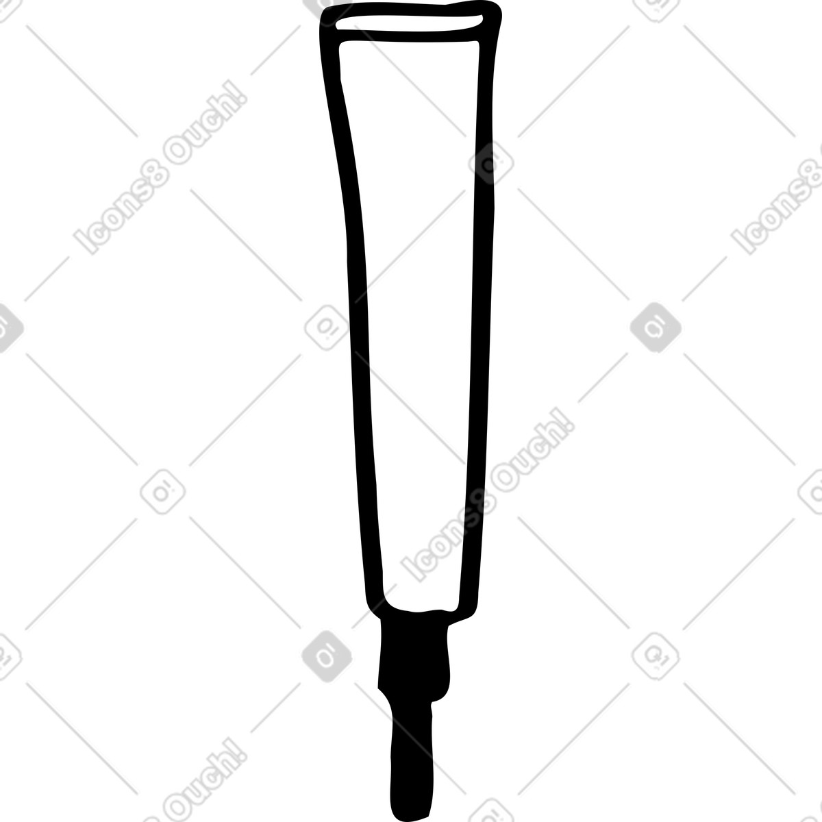 Piccolo tubo di crema illustrazione in stile Marks scarica in PNG, SVG