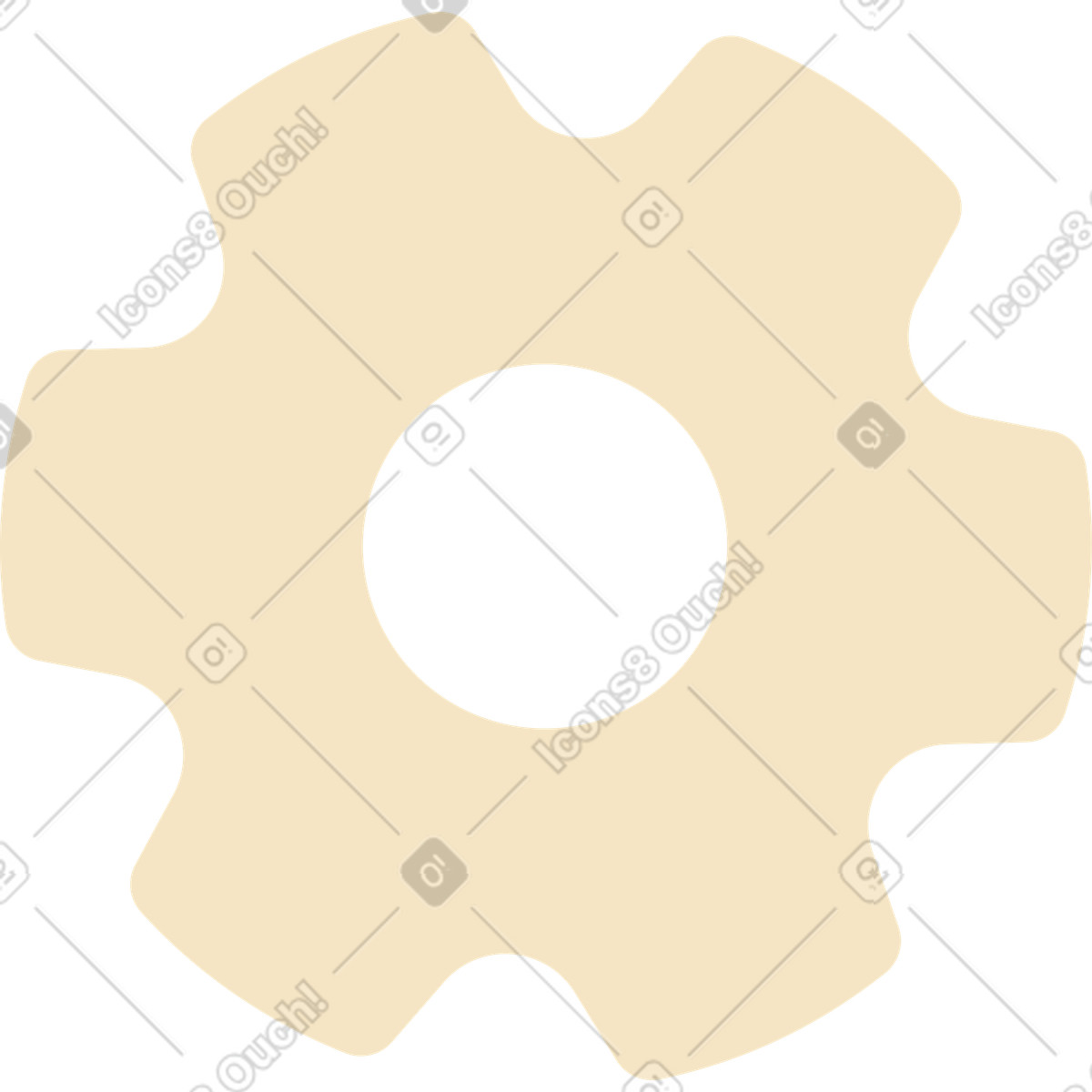 下载 Simplistic 风格的 齿轮 插画，支持 PNG、SVG 格式