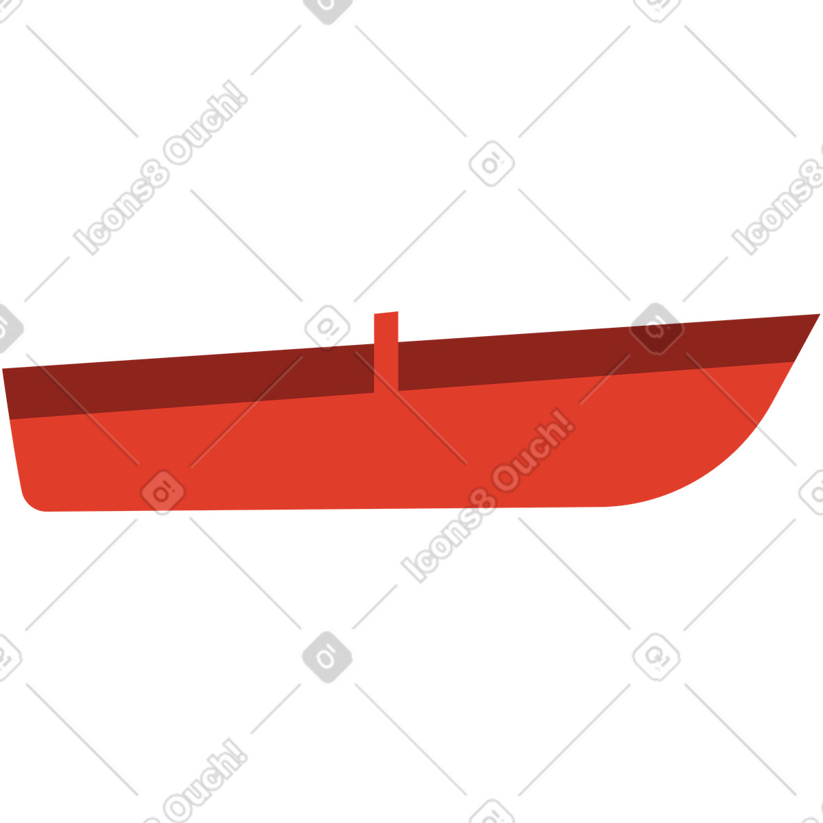 Ilustración Barco en estilo Burgundy a descargar en PNG y SVG