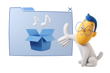A cheerful character giving a thumbs up - 3D Buddy style illustration