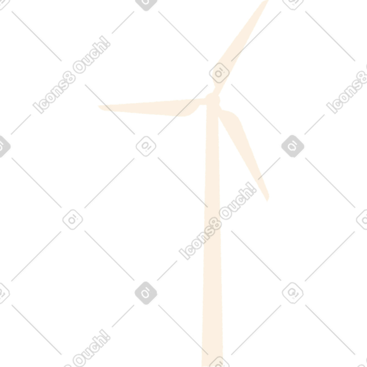 Windmühle-Illustration im Pablo-Stil als Download in PNG, SVG