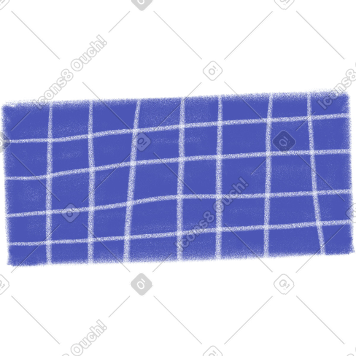 Doodle スタイルの Blue rectangle grid のイラストをPNG、SVG形式でダウンロード