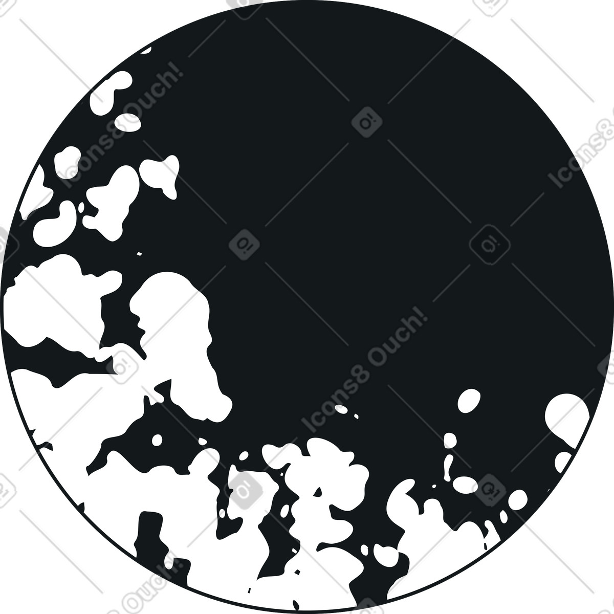 Cerchio con texture illustrazione in stile Midnight scarica in PNG, SVG