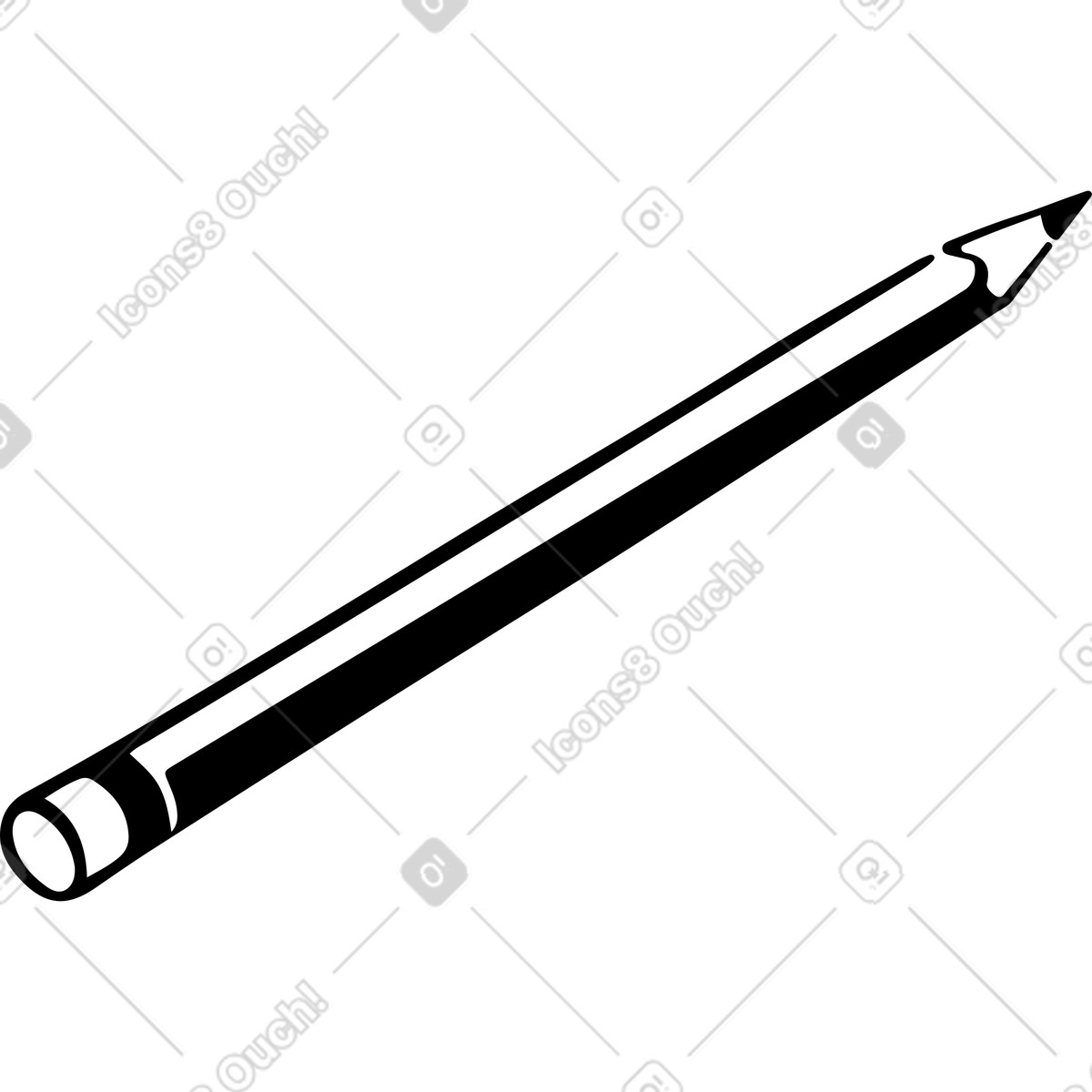 Ilustração de Lápis em no estilo Line para baixar em PNG, SVG
