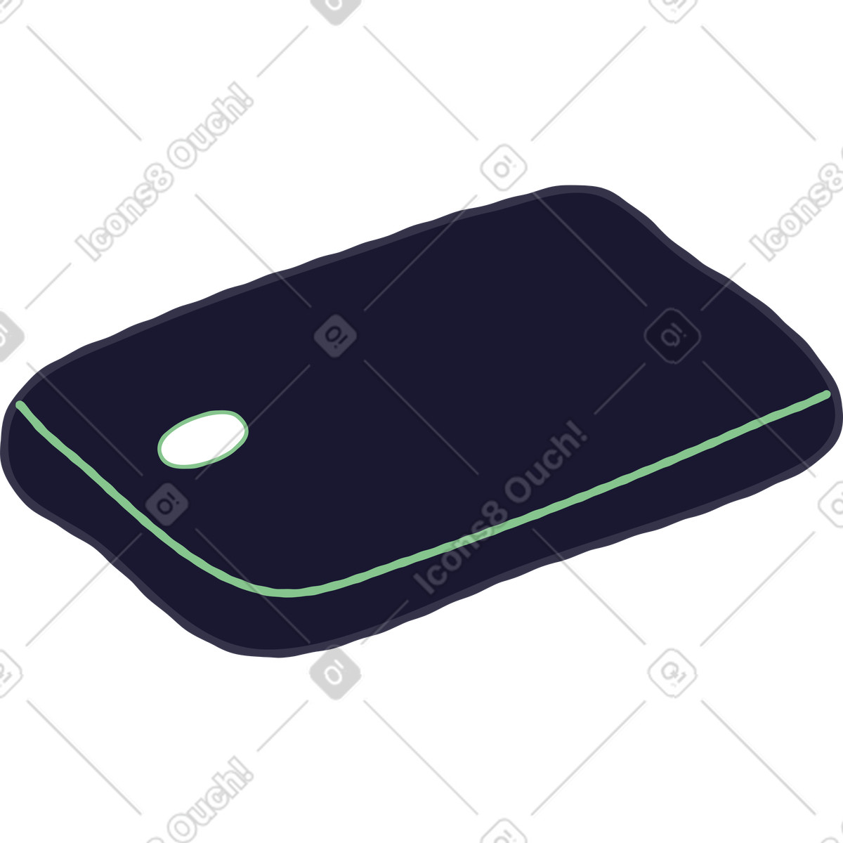 Cellulare illustrazione in stile Stripy scarica in PNG, SVG