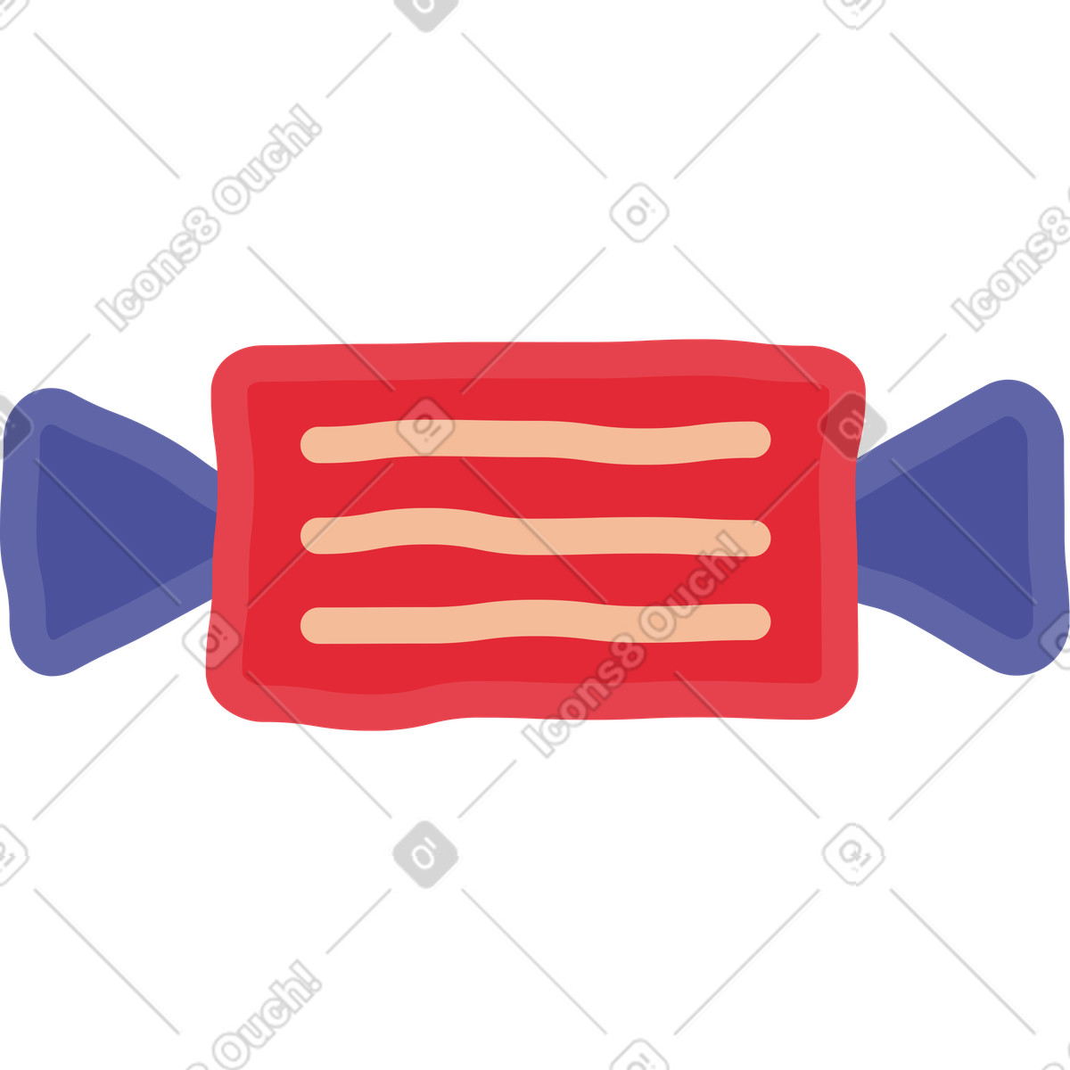 Illustration Bonbons dans le style Stripy à télécharger aux formats PNG, SVG
