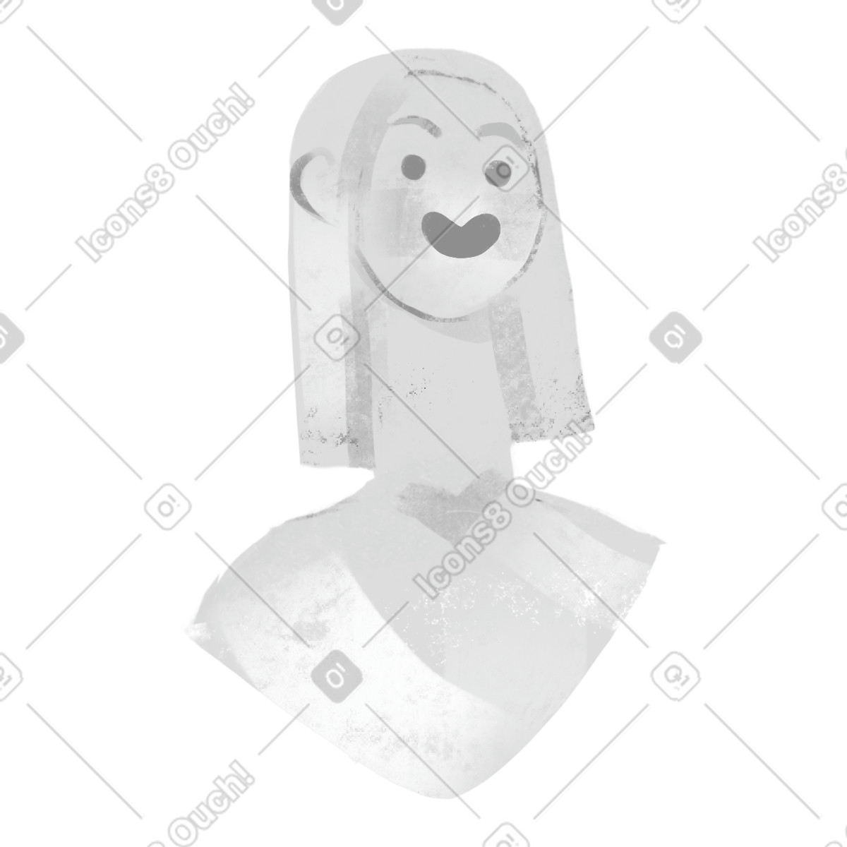 Skulptur-Illustration im Fabulous-Stil als Download in PNG, SVG