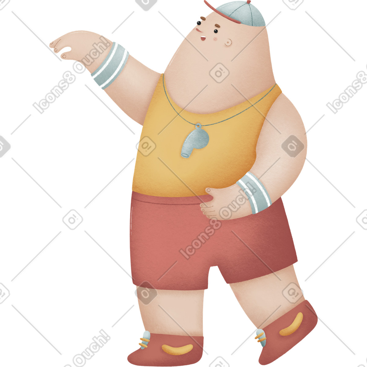Trainer illustration in Woolly style download in PNG, SVG