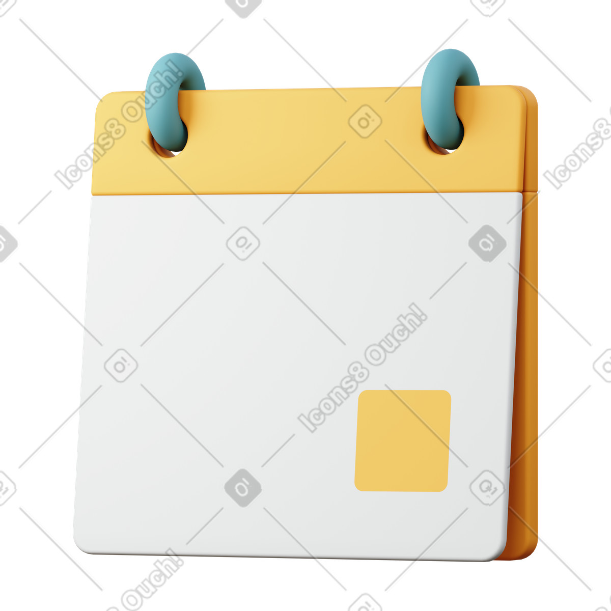 Ilustración Planner en estilo 3D Sugary a descargar en PNG y SVG