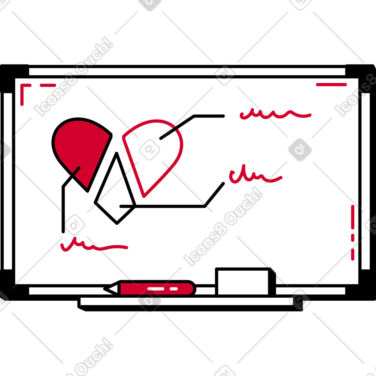 Whiteboard illustration in Ruby style download in PNG, SVG