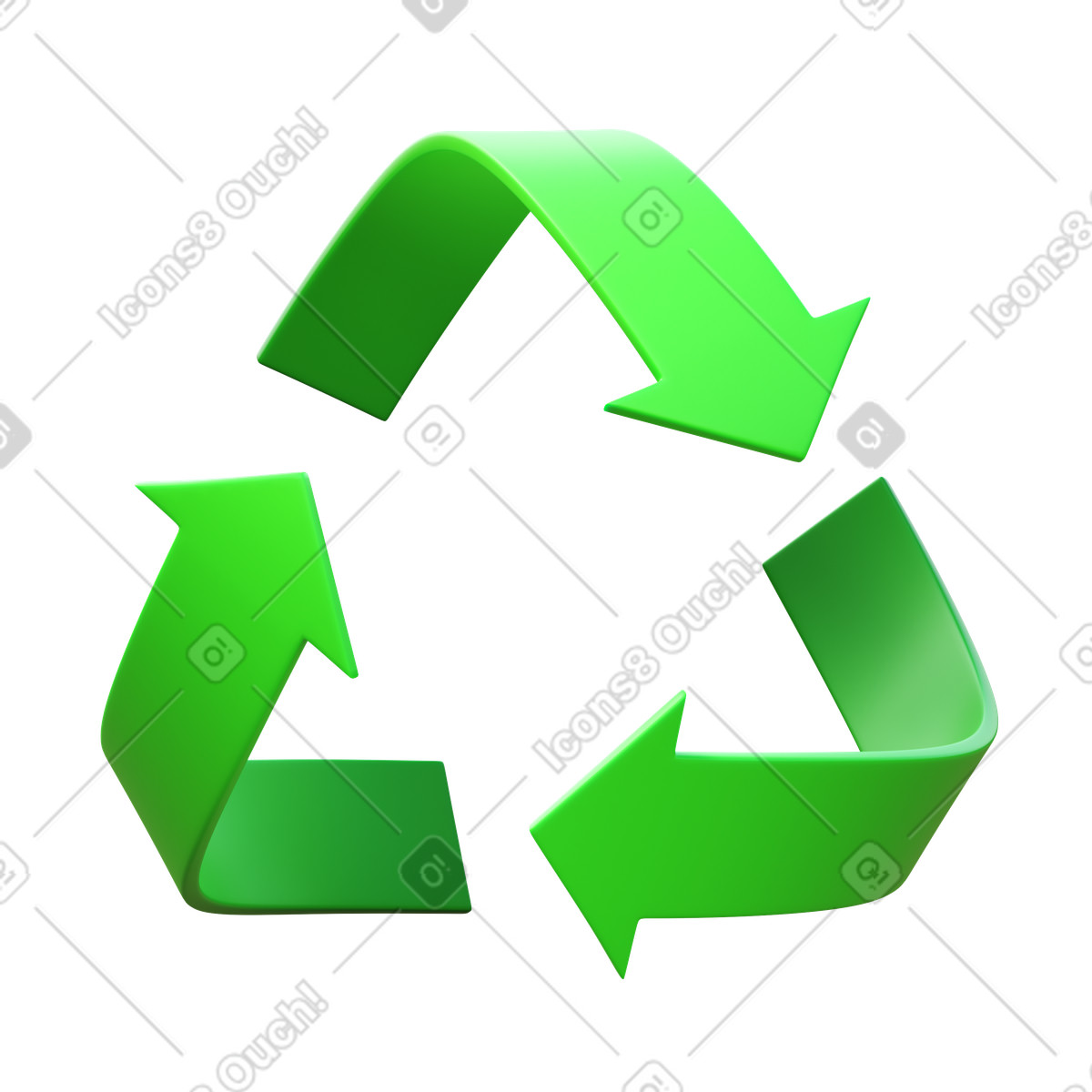 Illustration Recycling dans le style 3D Fluency à télécharger aux formats PNG, SVG