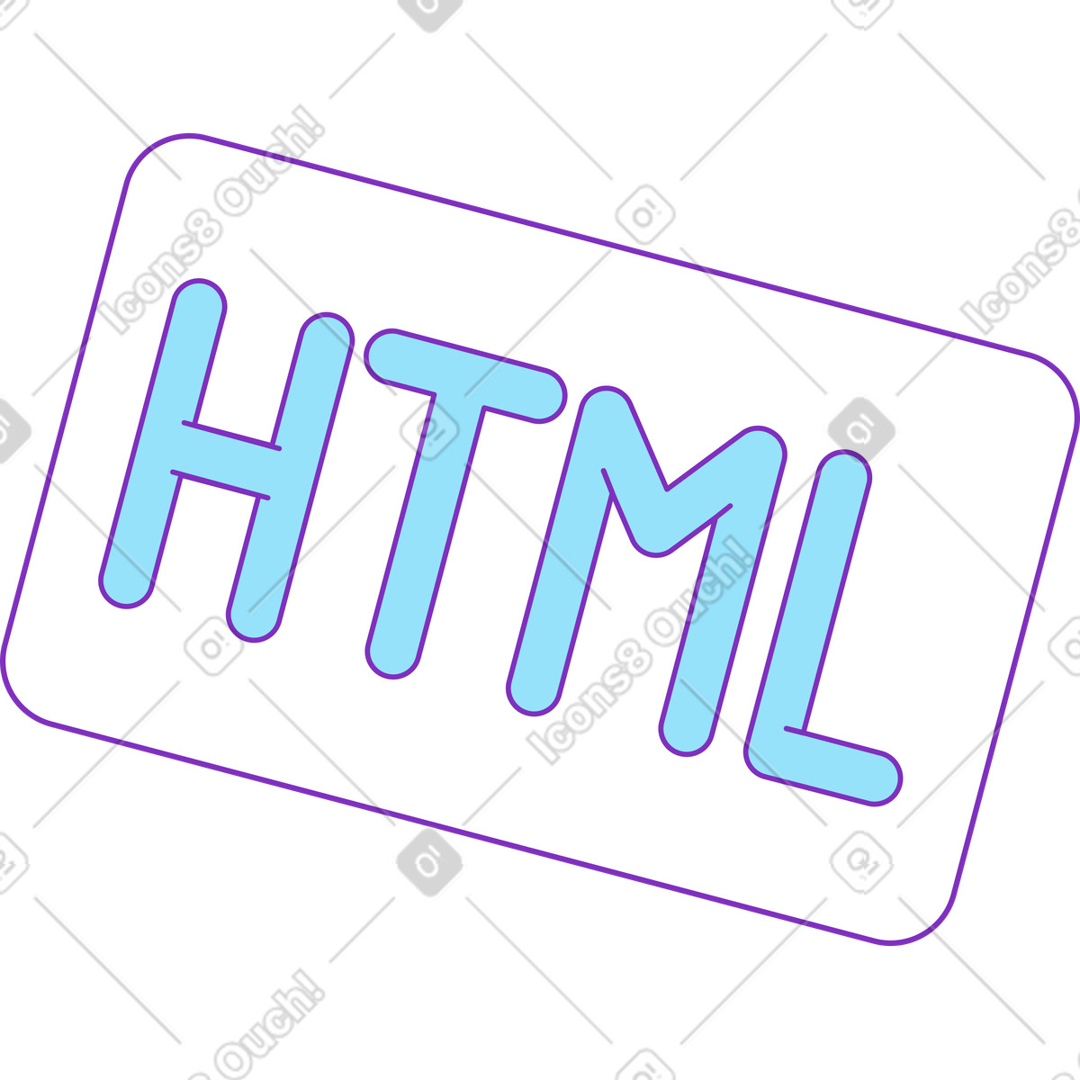 Html illustration in Elastic style download in PNG, SVG