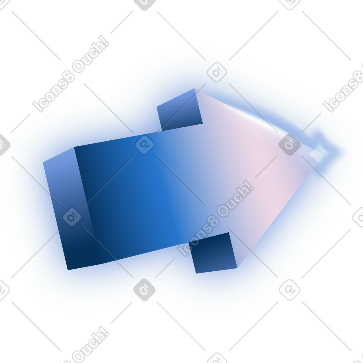 Arrow illustration in Dimension style download in PNG, SVG