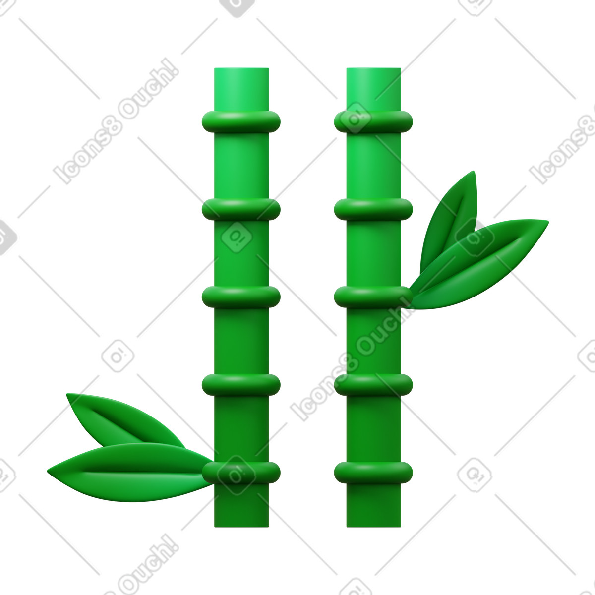 Иллюстрация Bamboo в стиле 3D Fluency — скачать в форматах PNG, SVG