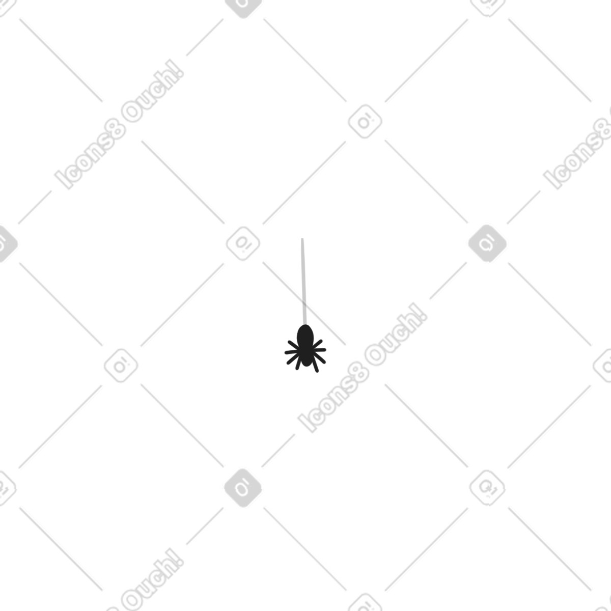 Papery スタイルの クモ のイラストをPNG、SVG形式でダウンロード