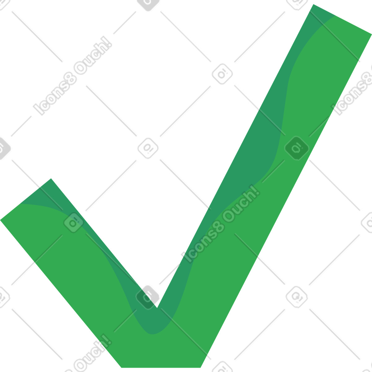 Ilustração de Marca verificação em no estilo Jaconda para baixar em PNG, SVG