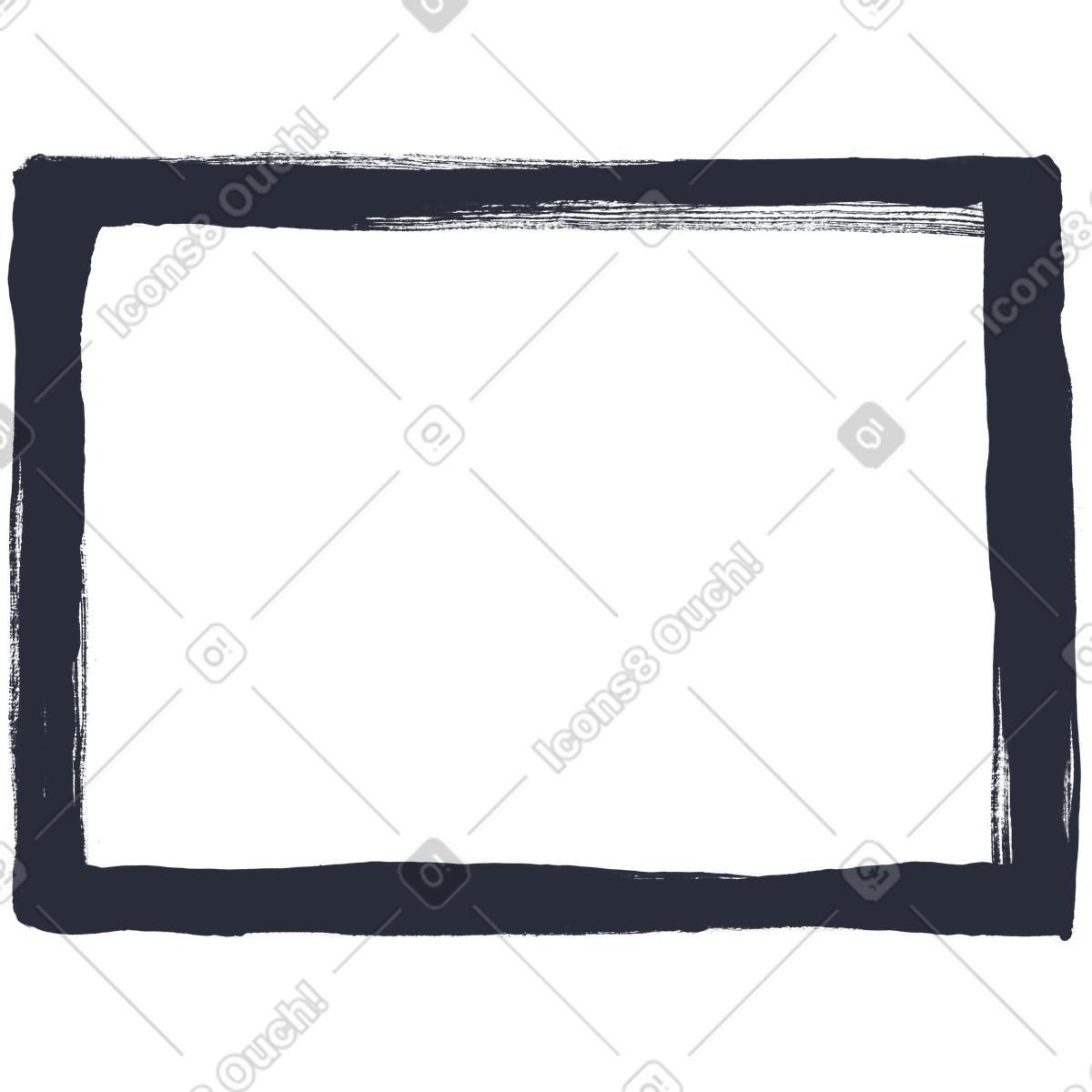 Frame illustration in Inky style download in PNG, SVG
