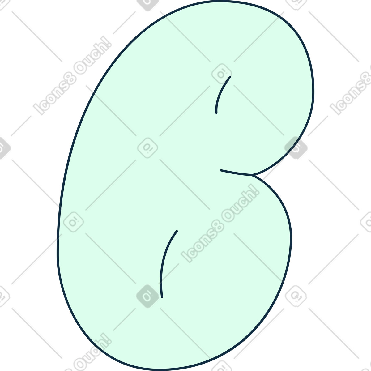 Bubble gum スタイルの 文字b のイラストをPNG、SVG形式でダウンロード