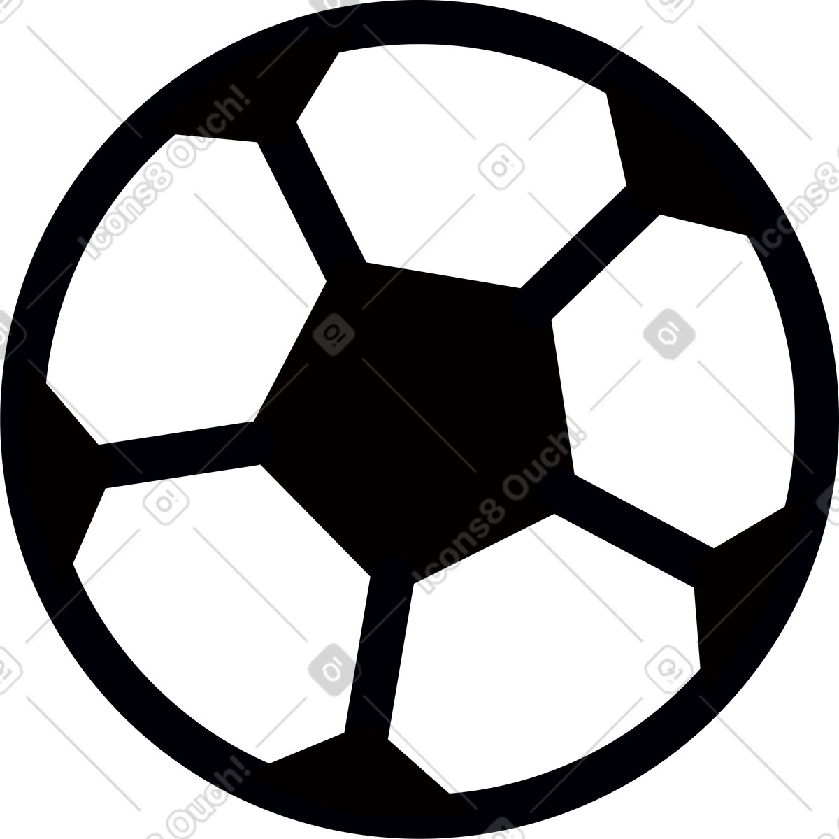 Calcio illustrazione in stile Droll scarica in PNG, SVG