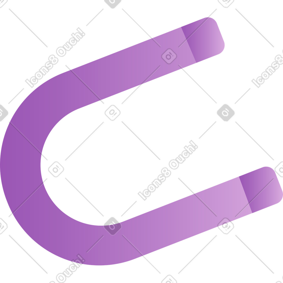 Wavy スタイルの 大型マグネット のイラストをPNG、SVG形式でダウンロード