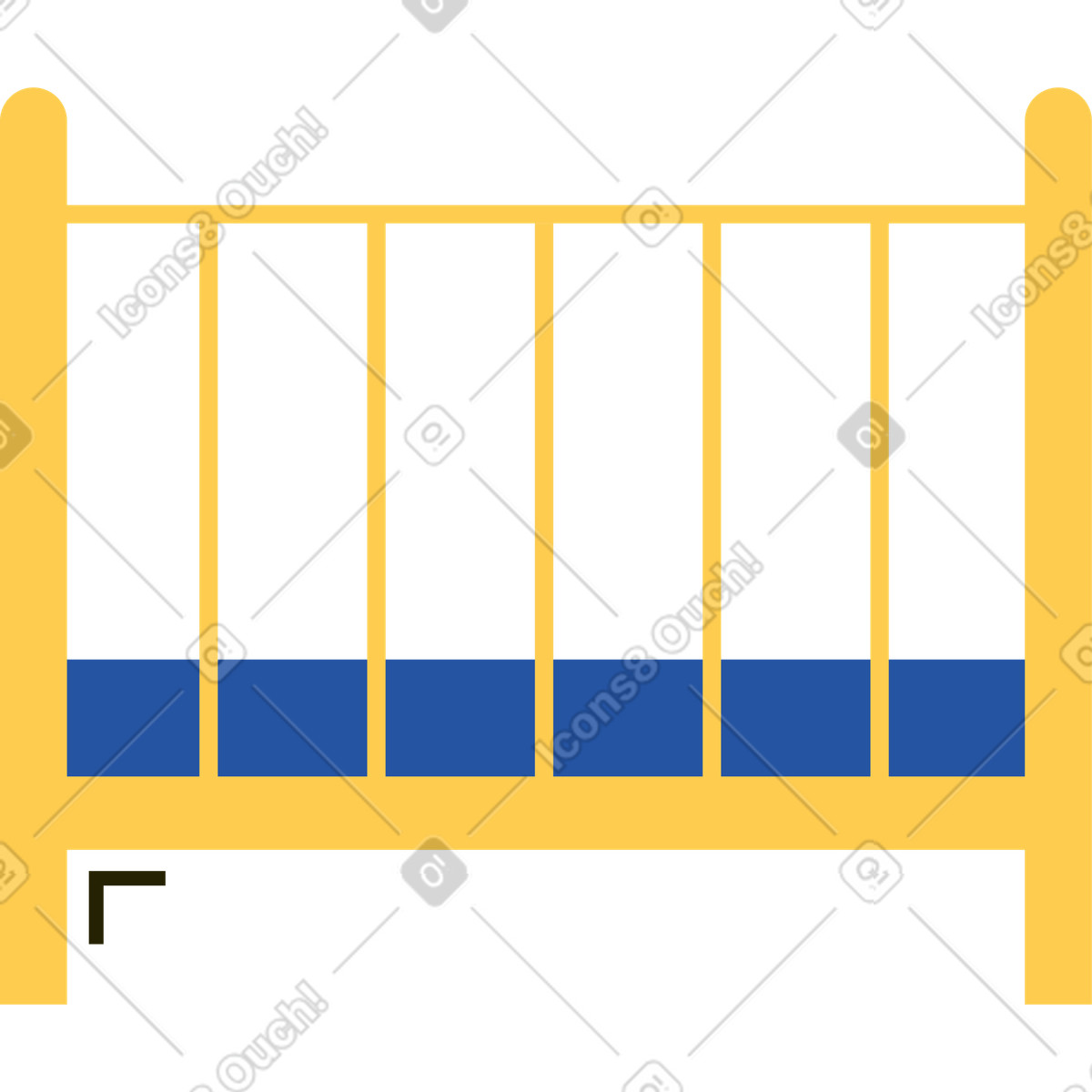 Culla illustrazione in stile Spot scarica in PNG, SVG