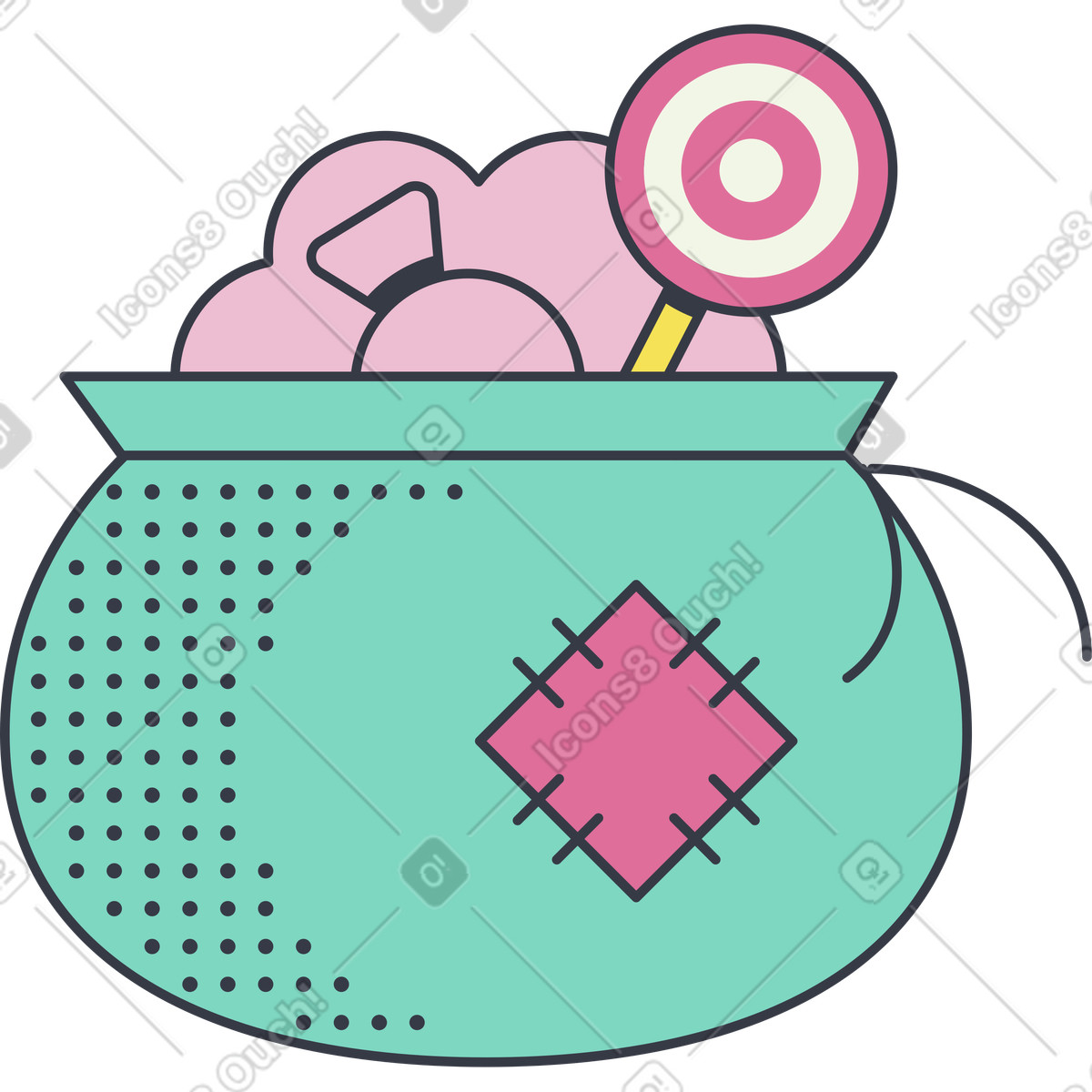 Illustration Bonbons dans le style Abstract à télécharger aux formats PNG, SVG
