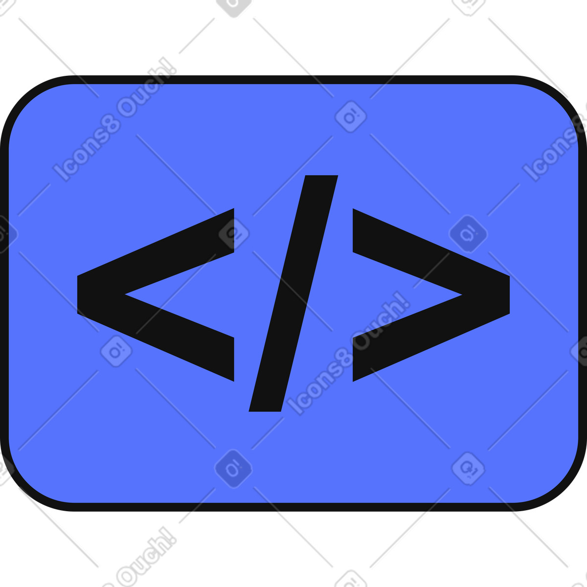 下载 Main 风格的 Code symbol for programming and web development interface or application 插画，支持 PNG、SVG 格式