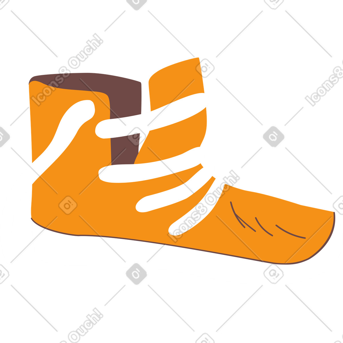 Scarpe da ginnastica illustrazione in stile Woof scarica in PNG, SVG