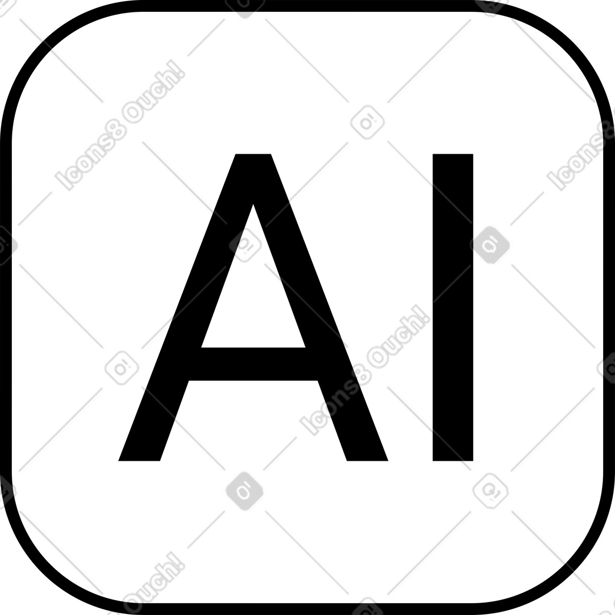 Ilustración Texto ai en estilo Azure a descargar en PNG y SVG