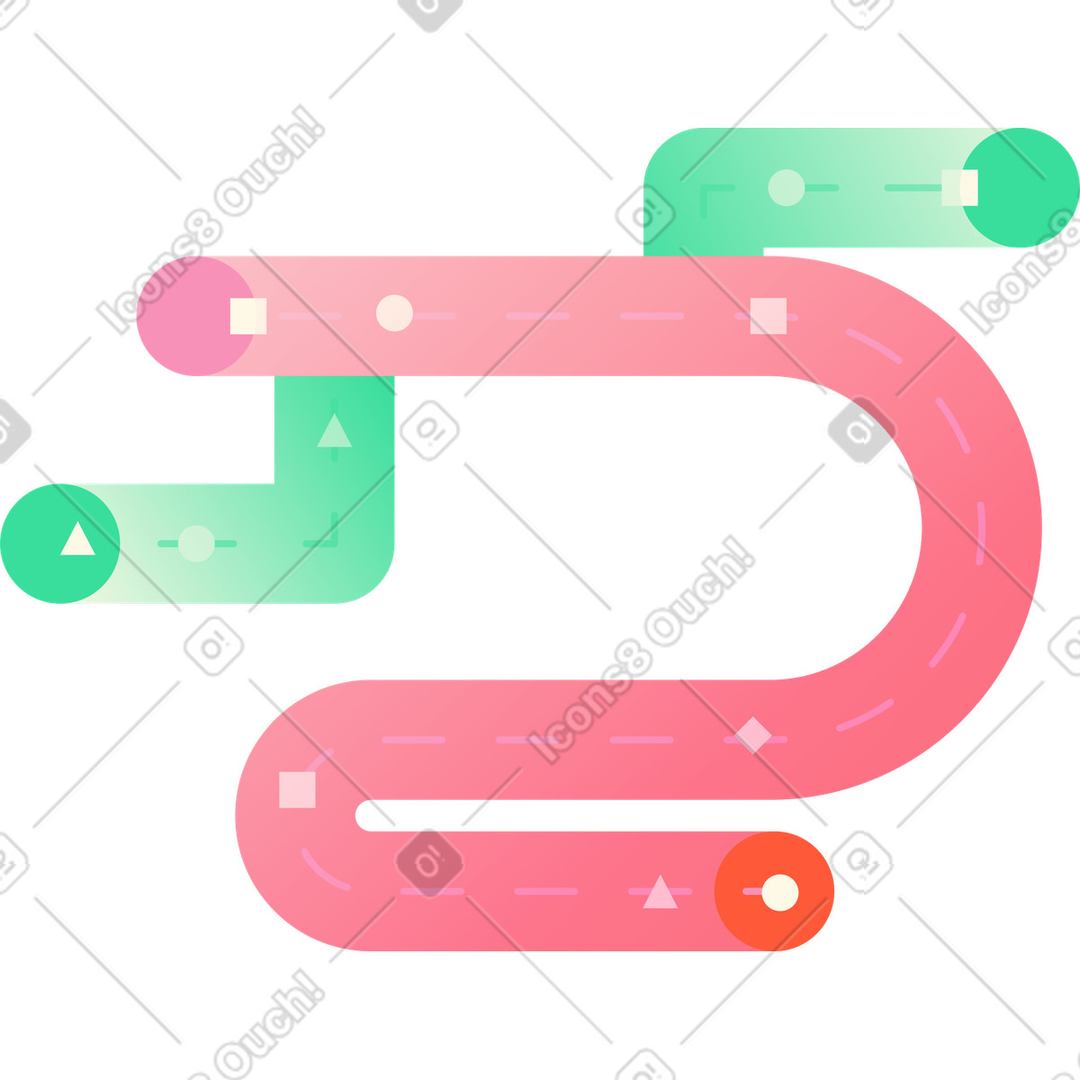Data flow illustration in PNG, SVG