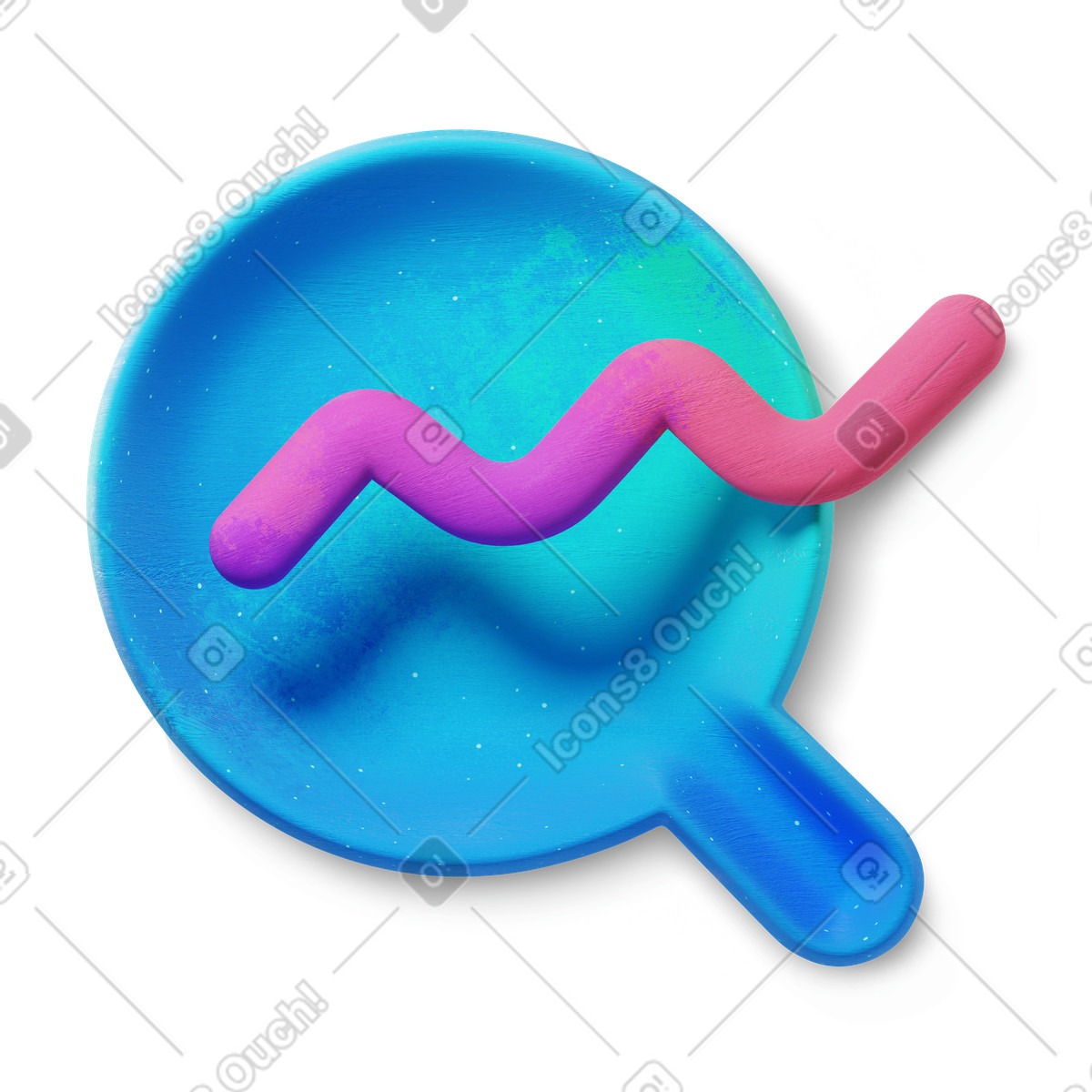 Illustration Financial analysis dans le style 3D Microsoft Fluent à télécharger aux formats PNG, SVG
