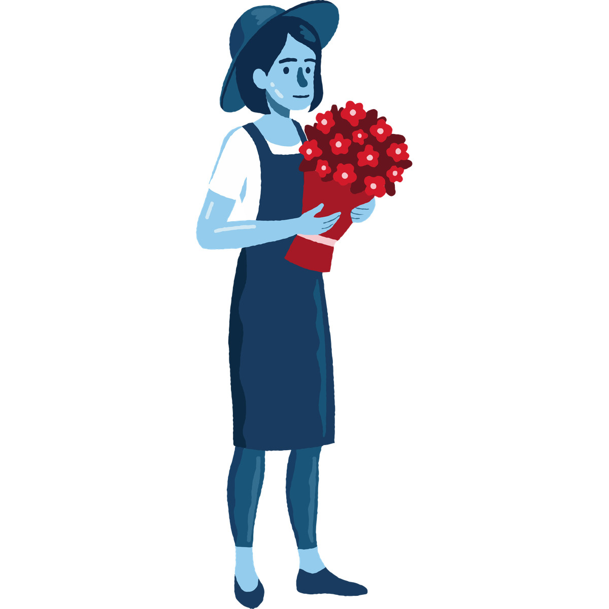 Ilustração de Florist em no estilo Cherry para baixar em PNG, SVG