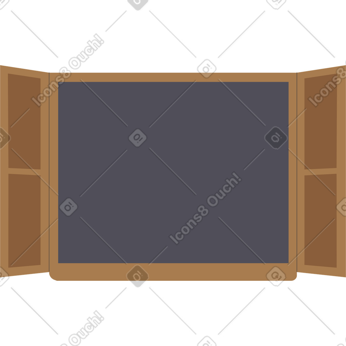 Finestra illustrazione in stile Woof scarica in PNG, SVG