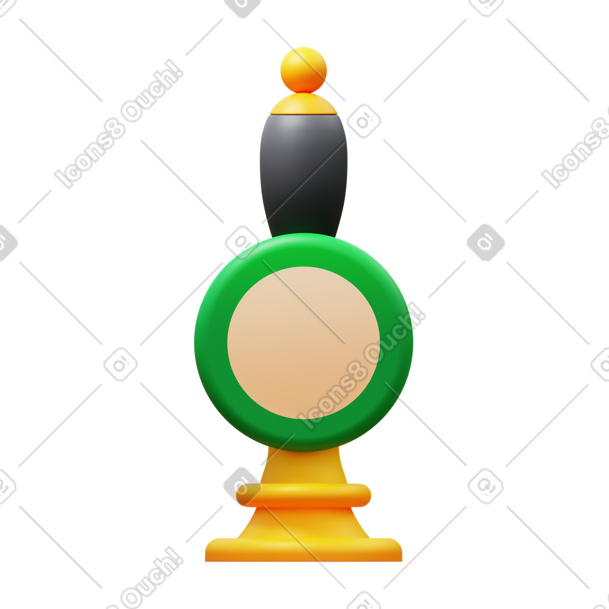 Beer pump illustration in 3D Fluency style download in PNG, SVG