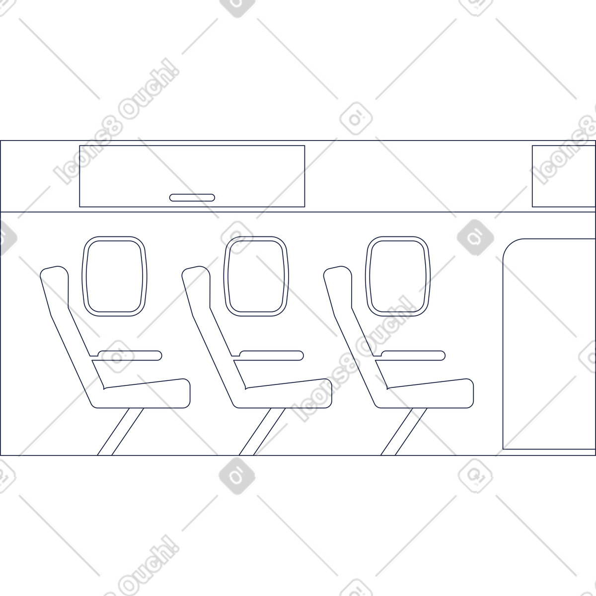 Sfondo aereo illustrazione in stile Urban Line scarica in PNG, SVG