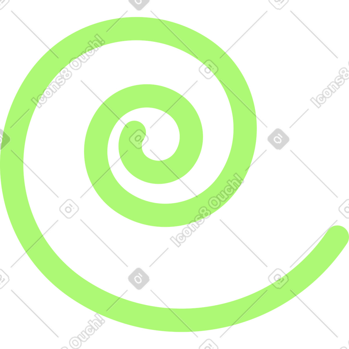 Spirale illustrazione in stile Giggle scarica in PNG, SVG